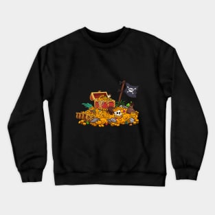 Cartoon Treasure Crewneck Sweatshirt